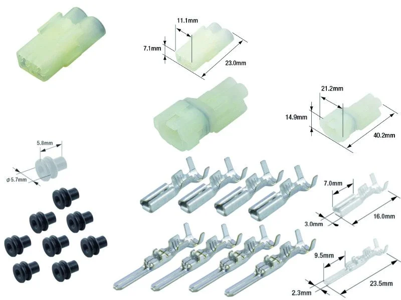 Árcsökkenés Kit connecteurs électriques étanches type 090 FRSH avec 2 fiches blocs mâle et femelle