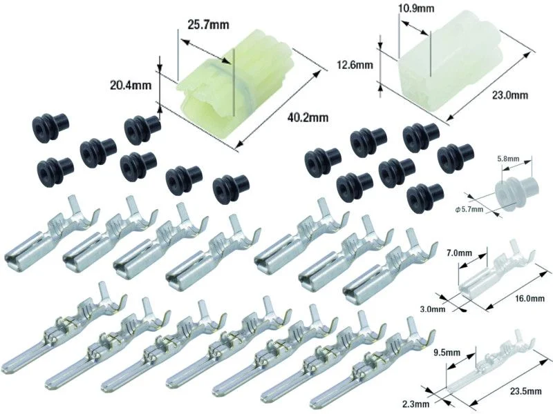 Árcsökkenés Kit connecteurs électriques étanches type 090 FRSH avec 6 fiches blocs mâle et femelle
