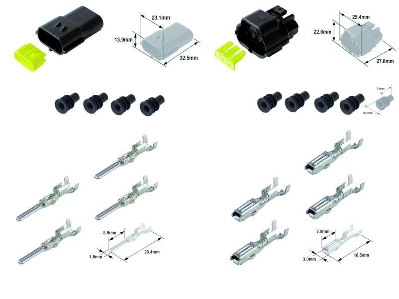 Kit connecteurs électriques étanches type 070 FRA avec 3 fiches blocs mâle et femelle Olcsóbb