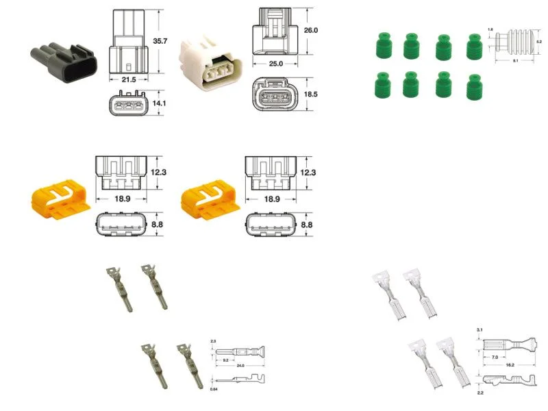 Biztonságos vásárlás Kit de connexion type 090 FRKW étanche à 3 voies, bloc mâle et femelle