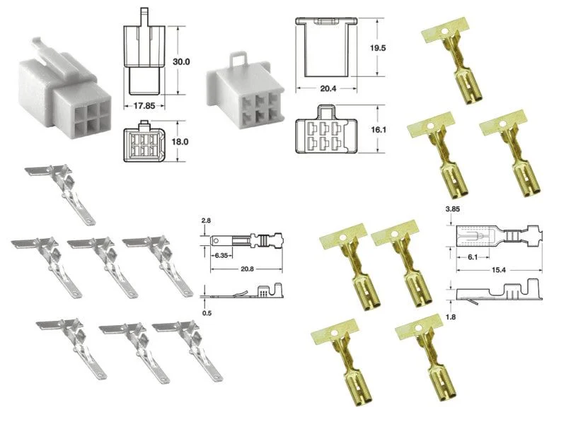 Kit de connexion type 110ML non étanche à 6 voies, bloc mâle et femelle Legjobb ár