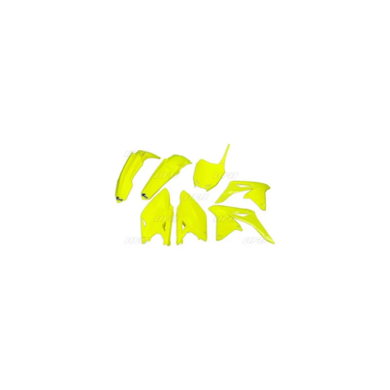 Kit plastiques carénage UFO jaune fluo Suzuki 250 RMZ 2014-18 Vásárlói kedvenc