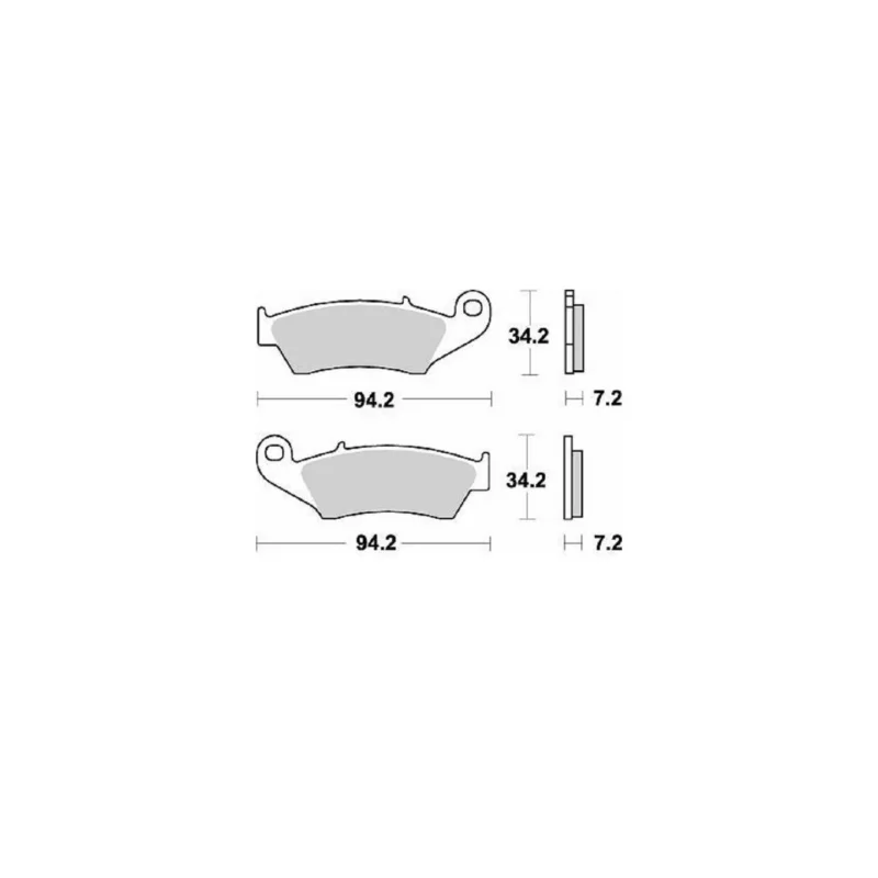PLAQUETTES DE FREIN AVANT BRAKING YAMAHA YZ 125 1998-07 Vedd meg most