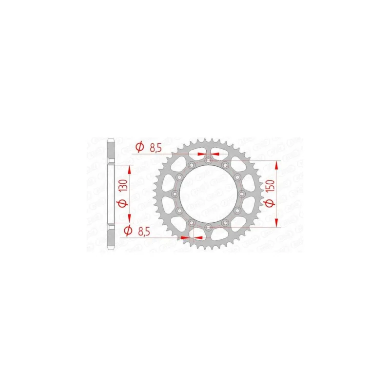 Couronne AFAM acier anti-boue pas 520 Yamaha YZ-125 1999-24 Olcsóbb