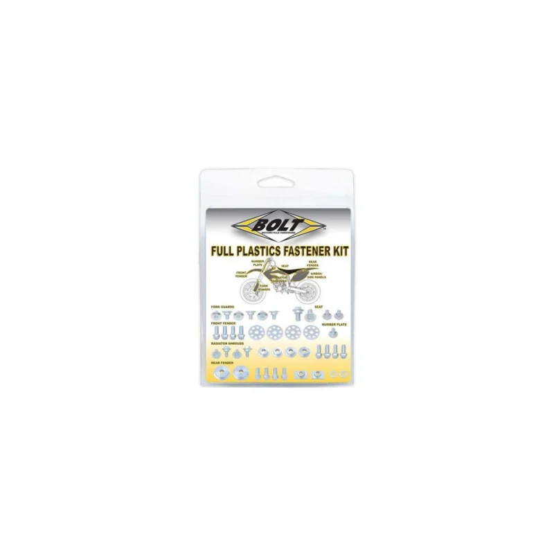 Kit vis complet de plastiques carénage BOLT Honda CRF 250 2010-2023 Prémium