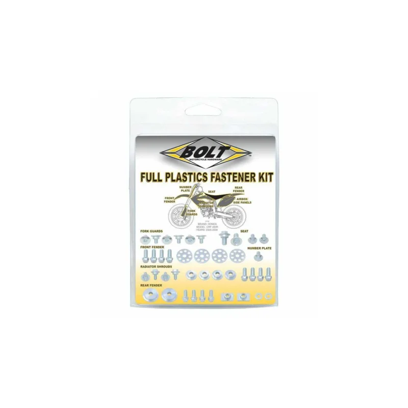 Kit vis complet de plastiques carénage Bolt Suzuki RMZ 450 2005-07 Vásárlói kedvenc