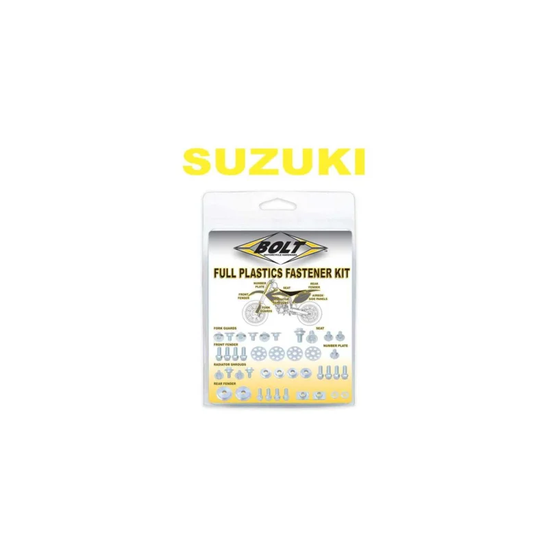 Különleges ajánlat Kit visserie plastiques carénage BOLT Suzuki RMZ 450 2018