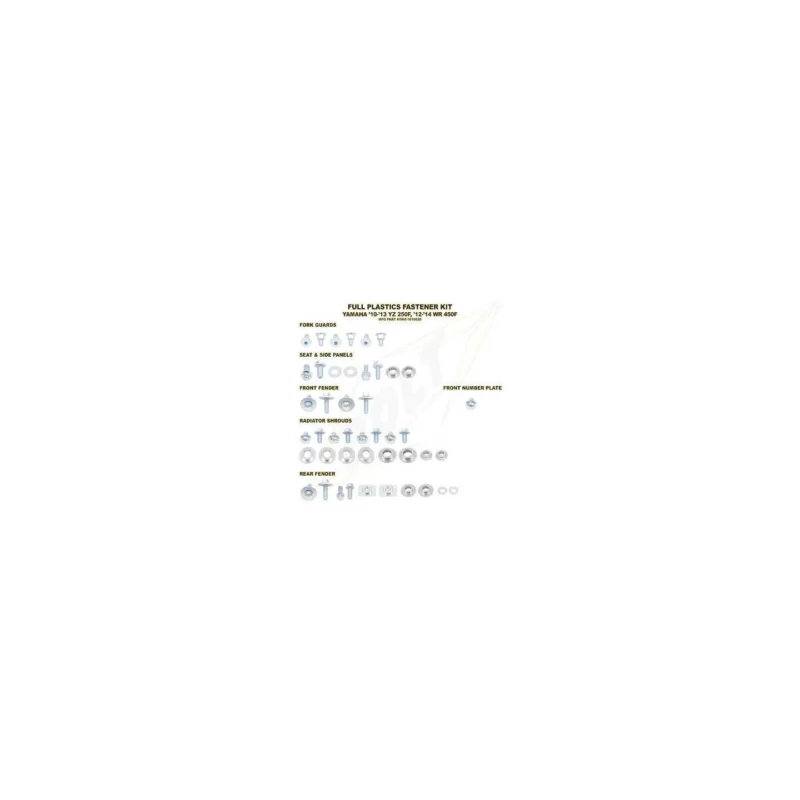 Szezonális akció Kit vis complet de plastiques carénage Bolt Yamaha WRF450 2012-18