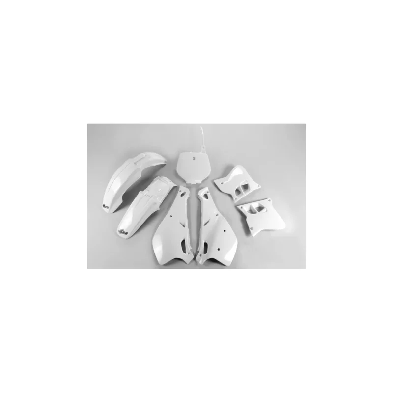 Kit plastique carénage UFO VINTAGE couleur origine Blanc Yamaha YZ 125 et 250 93/95 Árcsökkenés