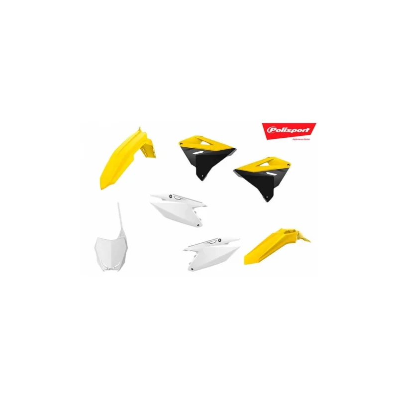 Azonnali szállítás KIT PLASTIQUES CARENAGE COMPLET RESTYLÉ POLISPORT COULEUR ORIGINE RM 125 250 2001/08