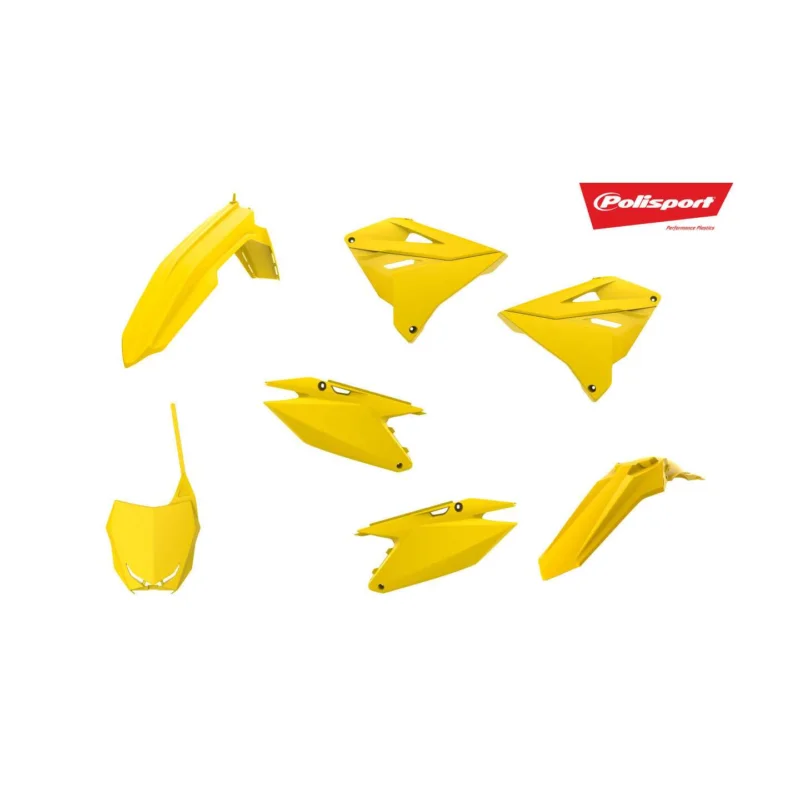 Vásárlói kedvenc KIT PLASTIQUES CARENAGE RESTYLÉ COMPLET POLISPORT JAUNE RM 125 250 2001-08