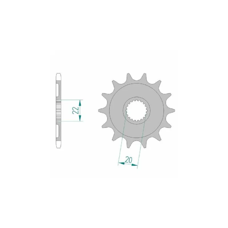 Pignon RENTHAL 12 dents acier pas 520 type 21309 YAMAHA YZF 250 2001-22 Outlet
