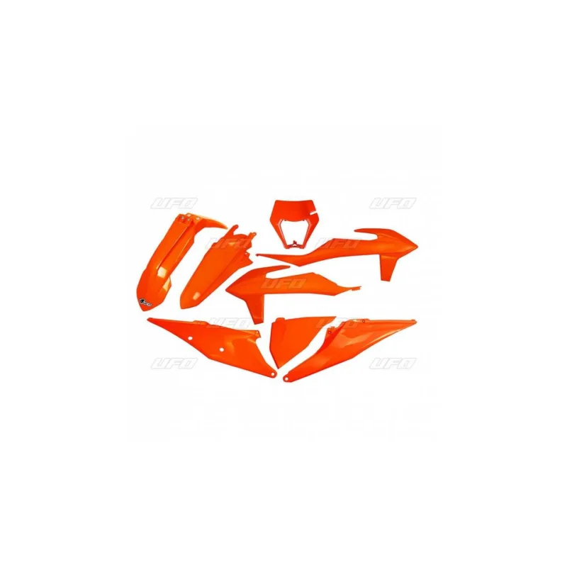 KIT PLASTIQUES CARENAGE UFO ORANGE FLUO KTM 150 250 300 EXC 2018-23 Végkiárusítás