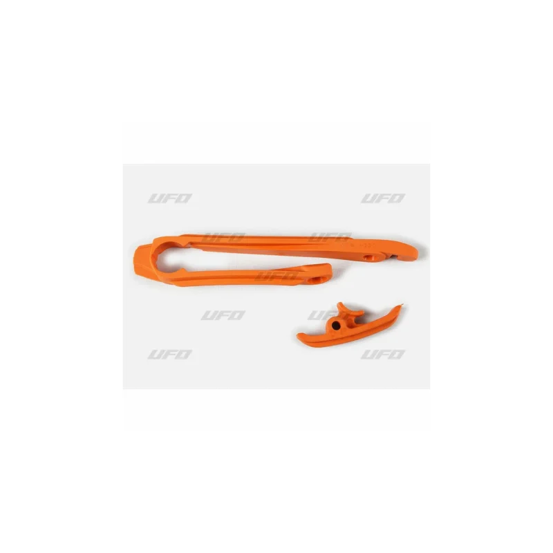 KIT PATIN BRAS OSCILLANT + PATIN DE CHAINE INFÉRIEUR UFO ORANGE KTM EXC 125 2012-16 Akció