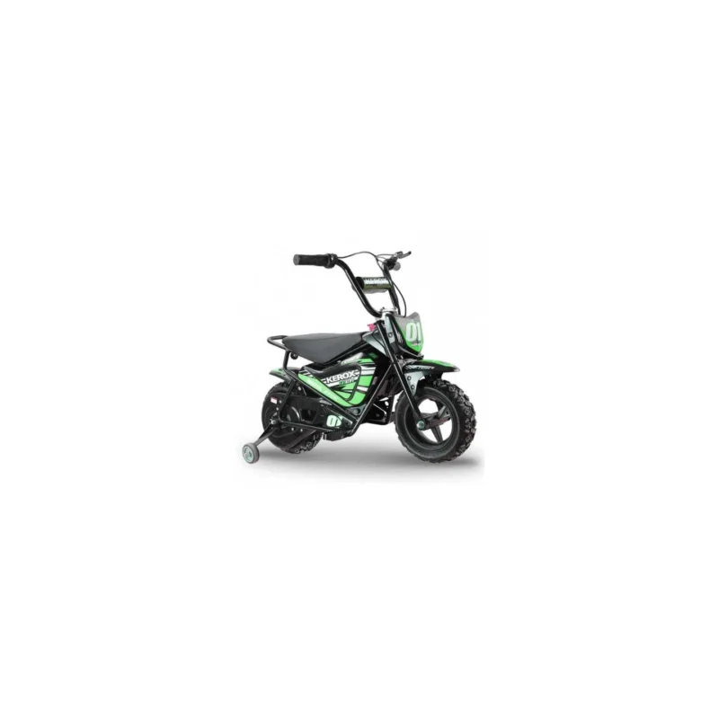Csak ma MOTO ELECTRIQUE ENFANT PIT DIRT BIKE KEROX 250W E-FAT KIDS VERT