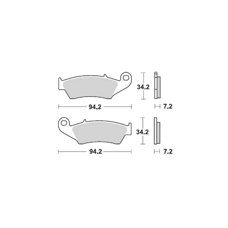 Azonnal elérhető PLAQUETTES DE FREIN AVANT MOTO MASTER SINTER PRO YAMAHA YZF 250 2001-2002