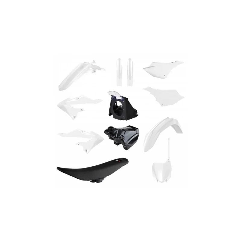 KIT PLASTIQUES CARENAGE POLISPORT RESTYLÉ BLANC YAMAHA YZ 125 250 2002-2021 Outlet
