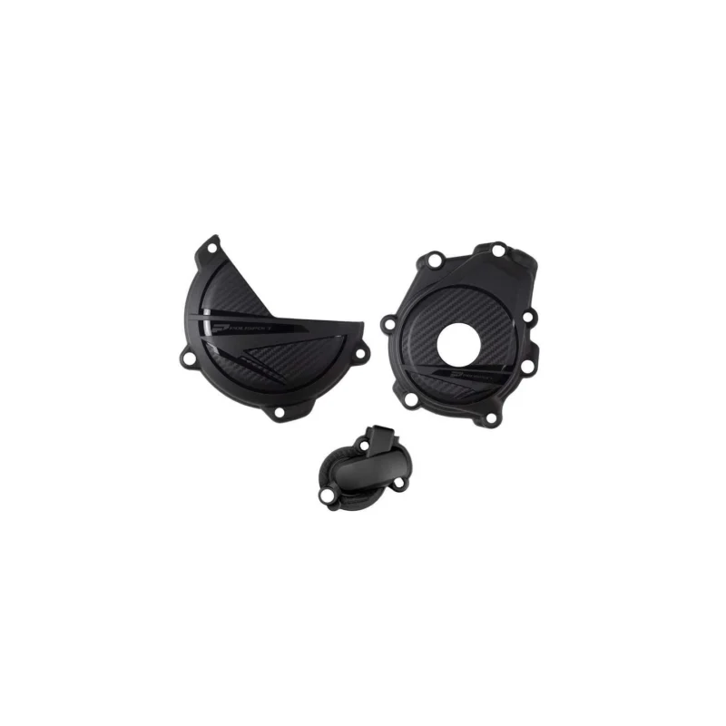 KIT DE PROTECTIONS DE MOTEUR POLISPORT NOIR KTM SXF 450 ET HUSQVARNA FC 450 2023-2025 Exkluzív ajánlat